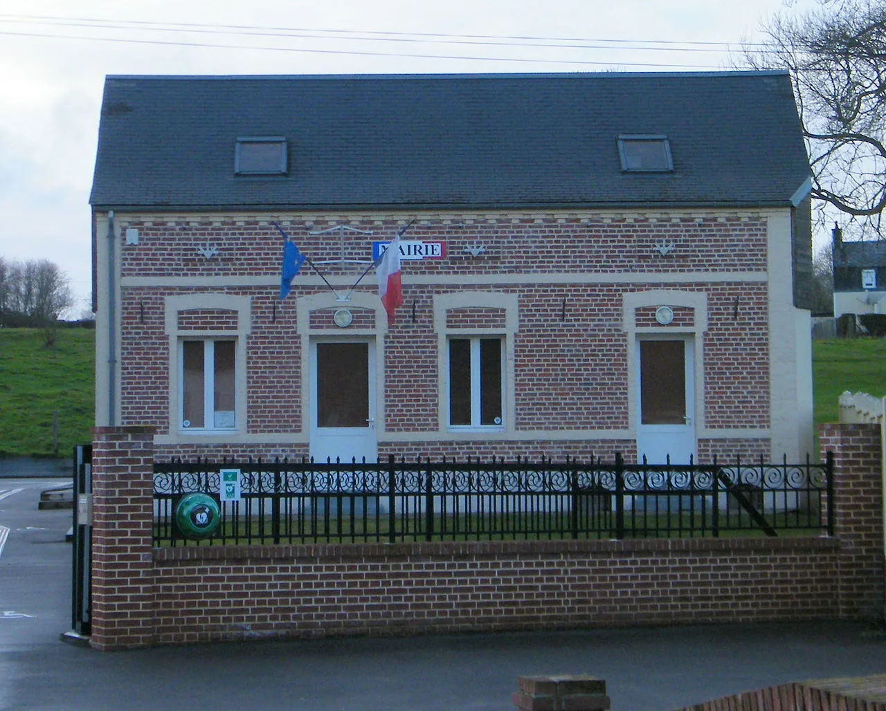Mairie de Nibas, Somme, France.